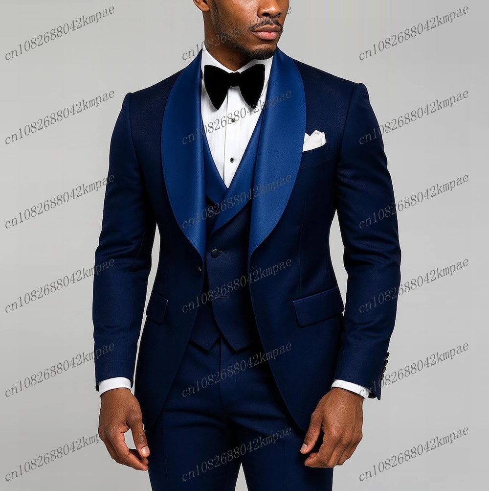 Men'S Grooming Set - Yeni Lacivert Resmi Erkek Takımı Damat