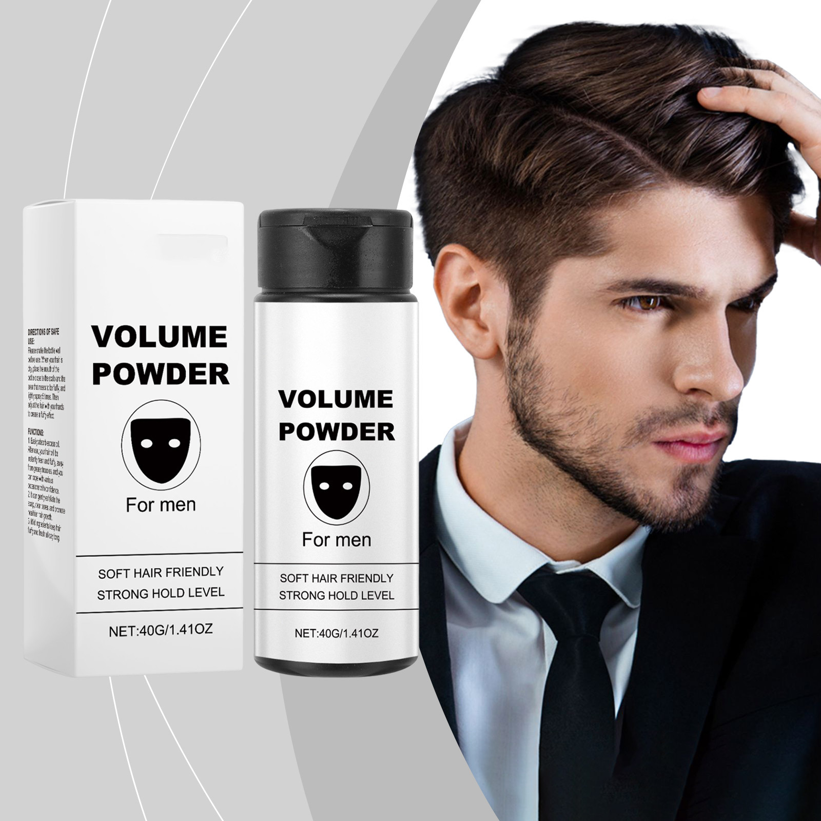 Men'S Grooming Wax - Erkekler İçin Hacim Veren Toz, Güçlü