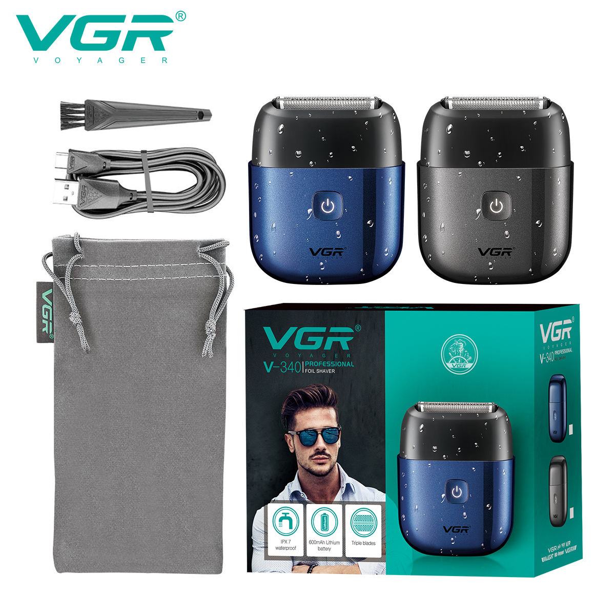 Eyebrow Razor Trimmer - VGR 340 tıraş makinesi profesyonel elektrikli