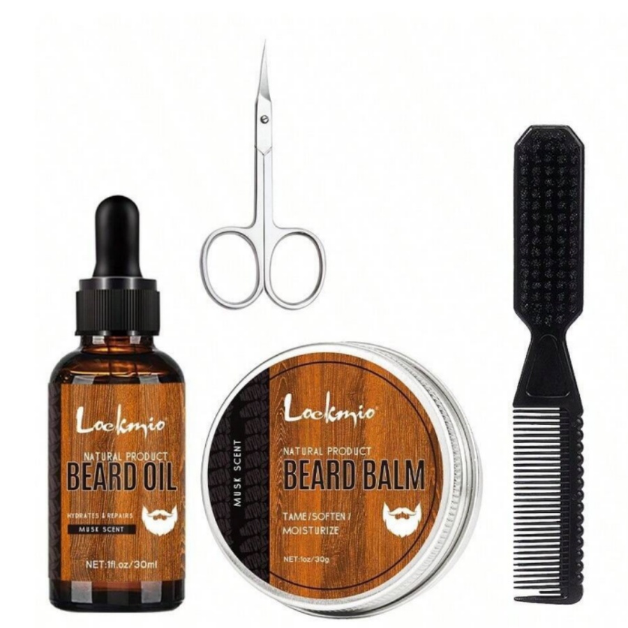 Men'S Grooming Wax - Erkekler için sakal balsamı kiti Whisker