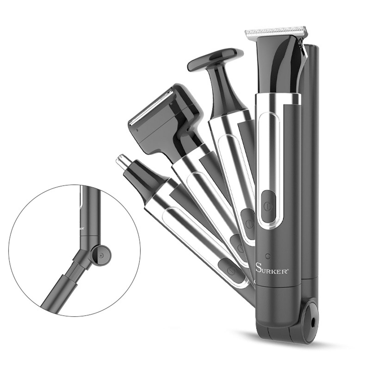 Men'S Grooming Nose And Ear - Surker 4'ü 1 arada Tıraş Makinesi