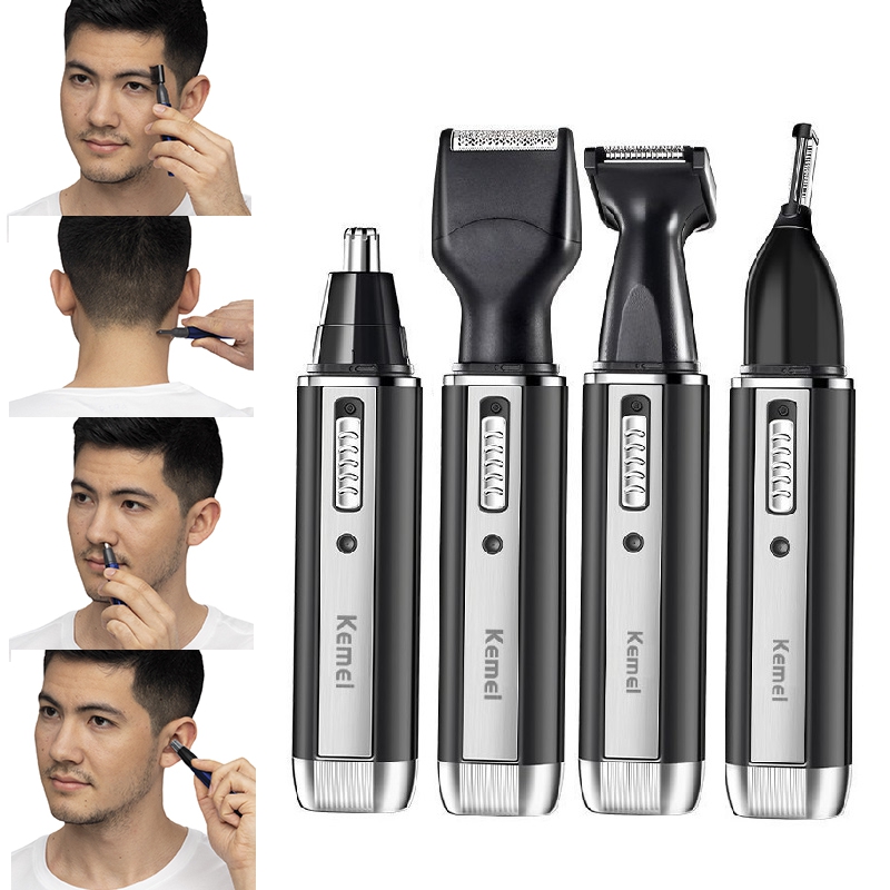 Men'S Grooming Nose And Ear - Kemei Şarj Edilebilir Elektrikli Hepsi Bir