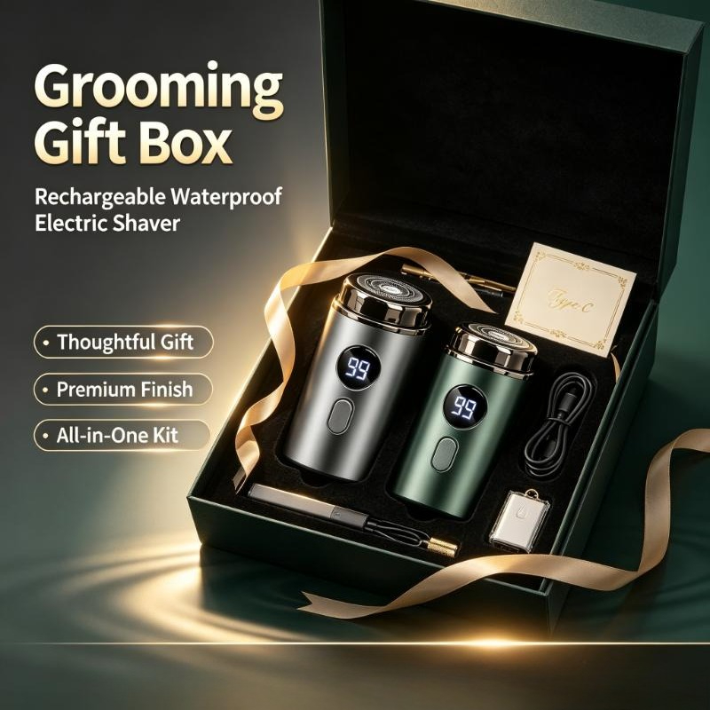 Men'S Grooming Boxes - USB Şarj Edilebilir Su Geçirmez Elektrikli
