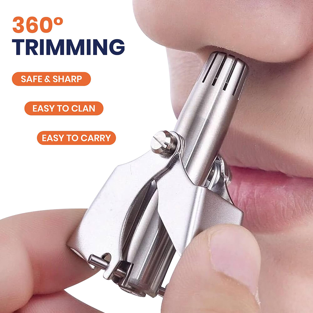 Men'S Grooming Hair Removal - Taşınabilir Paslanmaz Çelik Manuel Burun Kulak