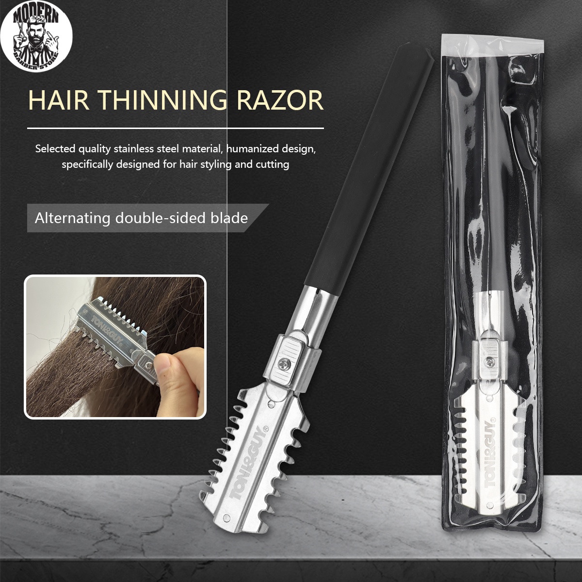 Men'S Beard Grooming - Salon Çift Taraflı Tıraş Saç Kesme