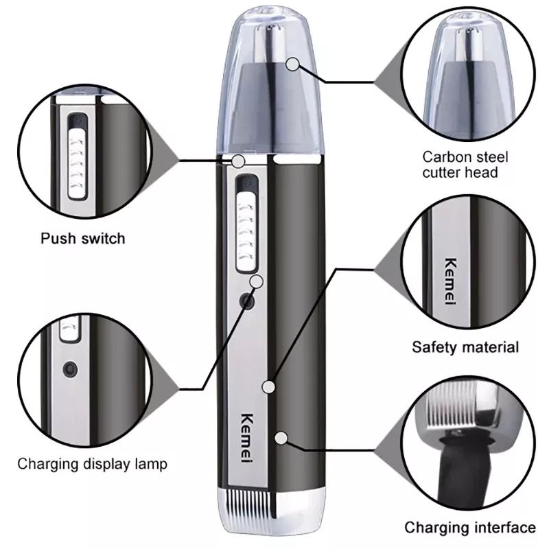 Kemei Şarj Edilebilir Elektrik - Men'S Grooming Nose And Ear incelemesi ve fiyatı